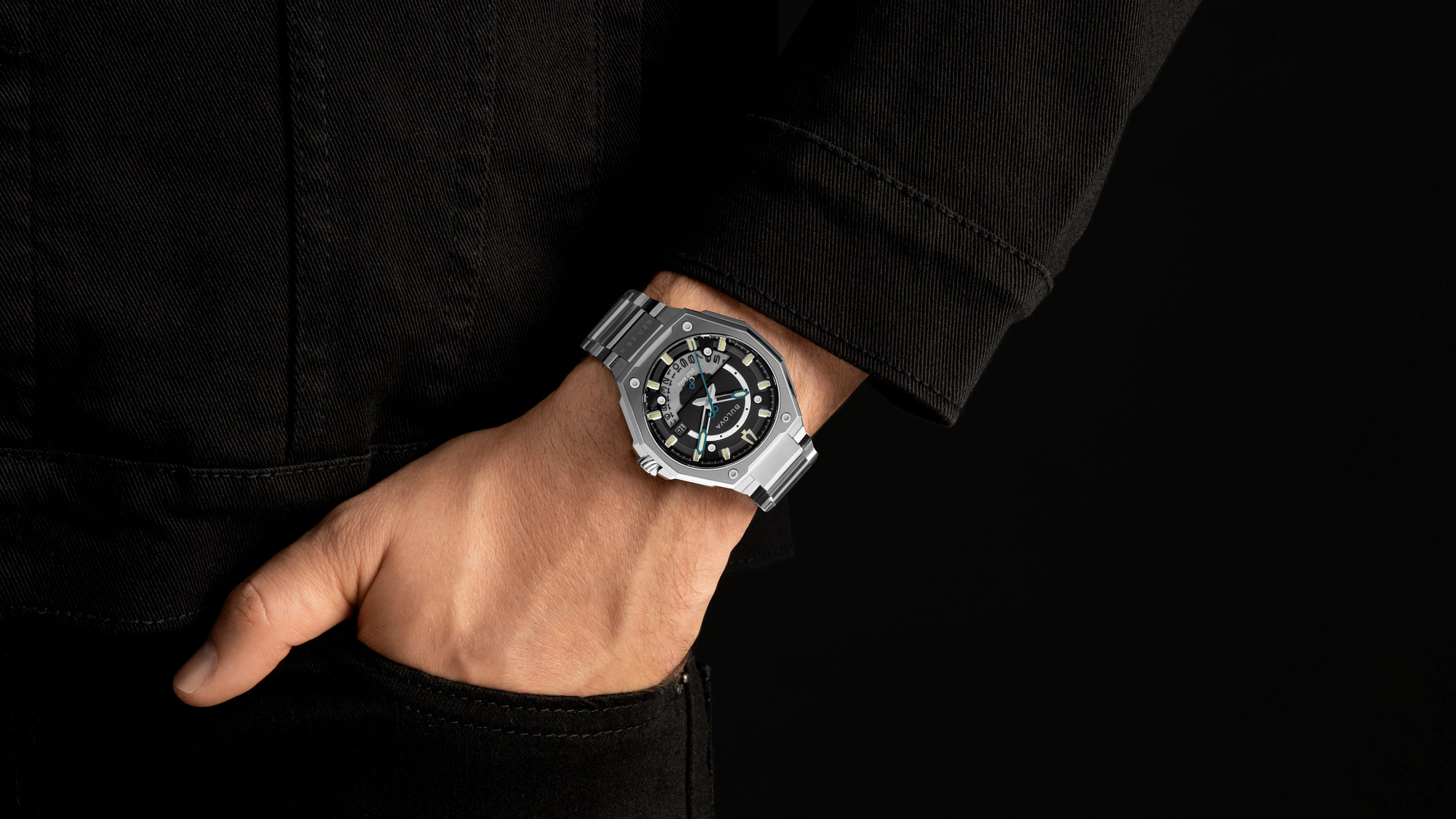 Black Dial Stainless Steel Bracelet Series X 98B456 | Bulova